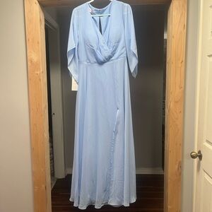 JJs House Light Blue Long Sleeve Dress